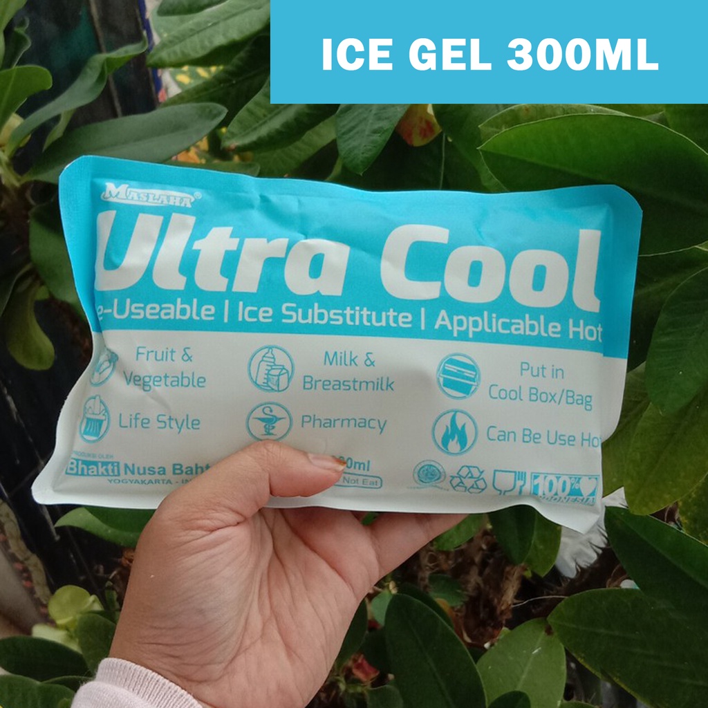 Ice Gel pack ultra cool gel pendingin asip gel 300 gram pendingin minuman dan makanan ukuran sedang pendingin udara gel pendingin udara