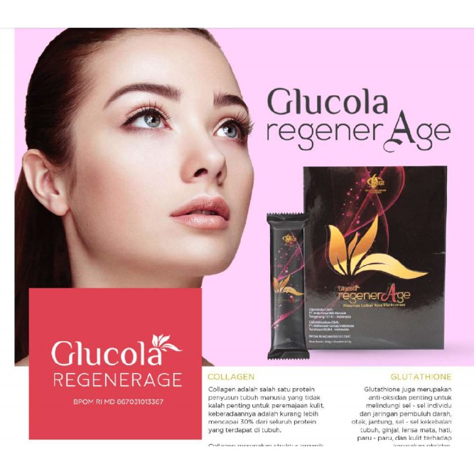 ISI 20 SACHET GLUCOLA REGENERAGE ORIGINAL  BY MCI