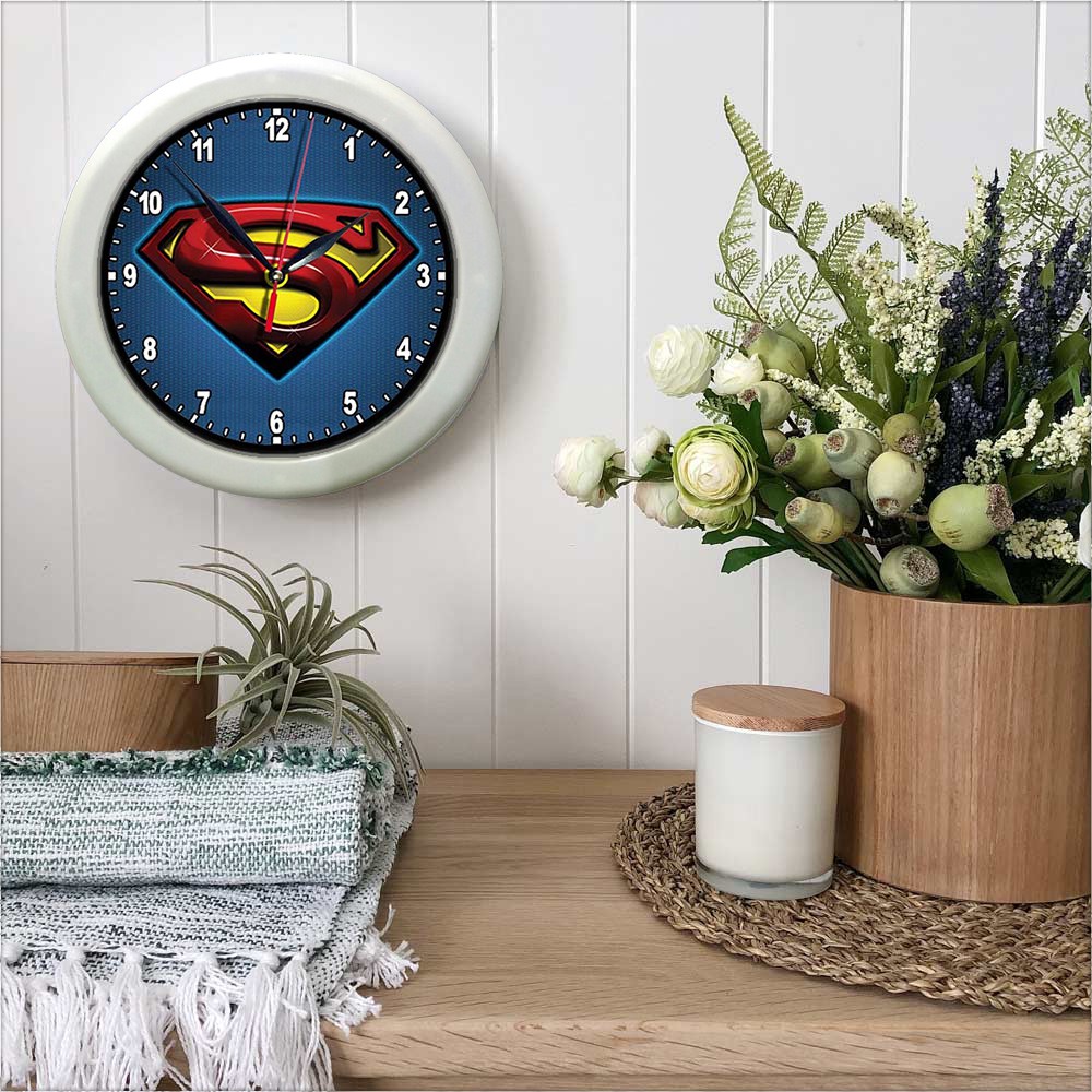 JAM DINDING SUPERMAN 2   (DIAMETER 30CM)