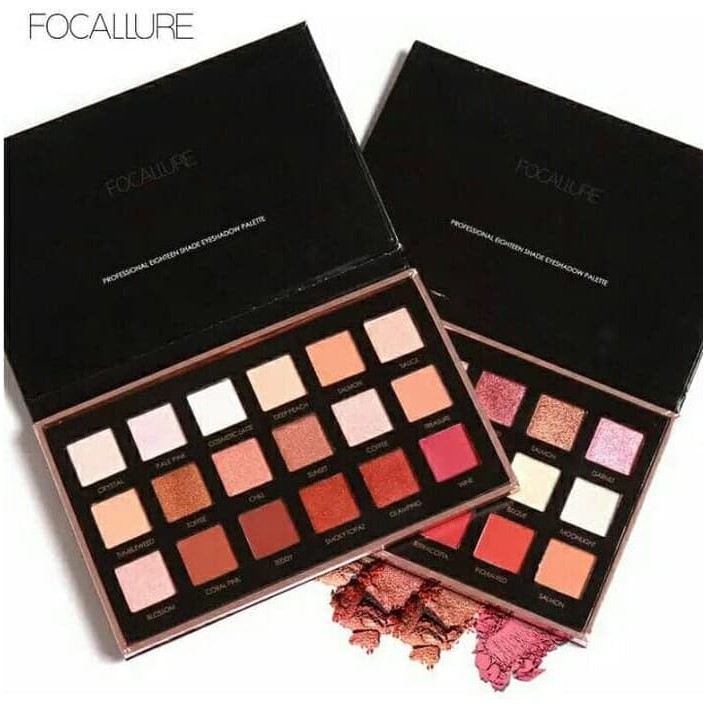Image of Focallure Metallic Day To Night 18-Color Eyeshadow Palette Kosmetik Termurah #3