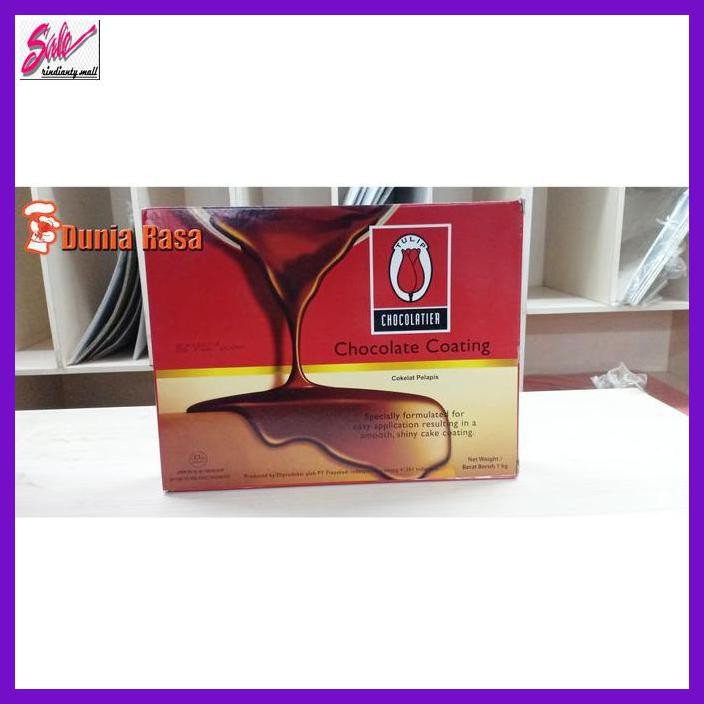 

SAKMACOKLAT- TULIP CHOCOLATE COATING 1KG (GRATIS MRJELLY EKONOMIS 1) -MAKANAN-MINUMAN.