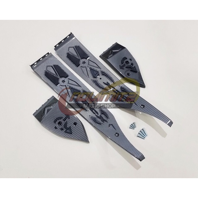 Floorboard Bordea karpet pijakan kaki carbon Nemo Honda PCX 150 lokal