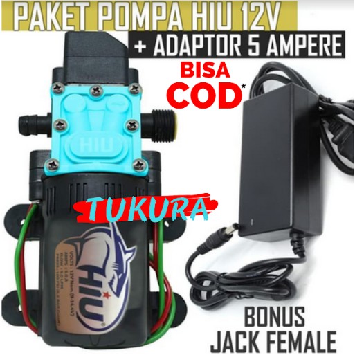Diskon Paket Pompa Hiu Single Drat Dan Adaptor 12v 5a Gratis Jack Female bYBJN7hrgNEwb