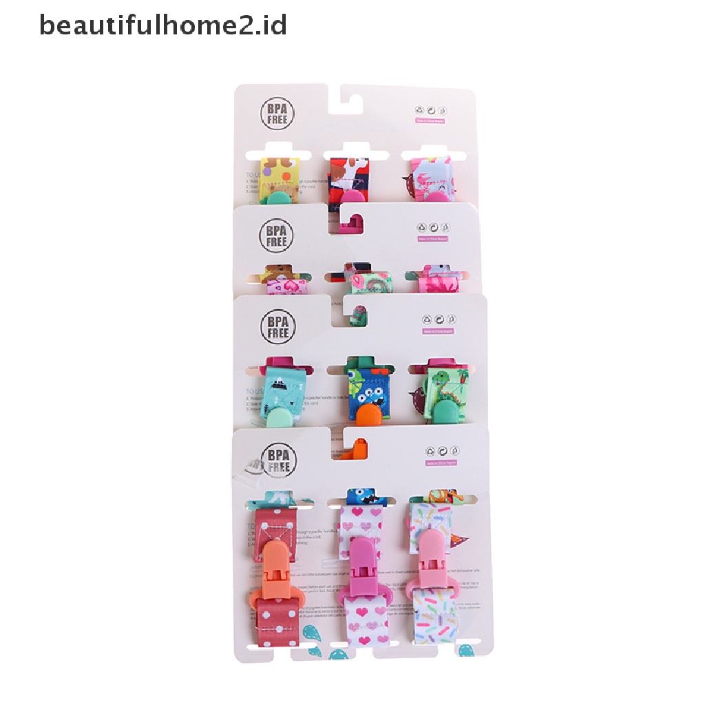 (Beautifulhome2.Id) 3pcs / Set Klip Rantai Holder Dot Empeng Bayi