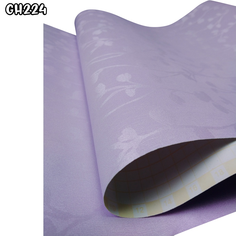 Wallpaper Dinding 10 meter murah stiker dinding Motif Bunga dan Polos wallpaper 3d Premium Quality Size 45cm X 10M WHFURNITURE-GH224