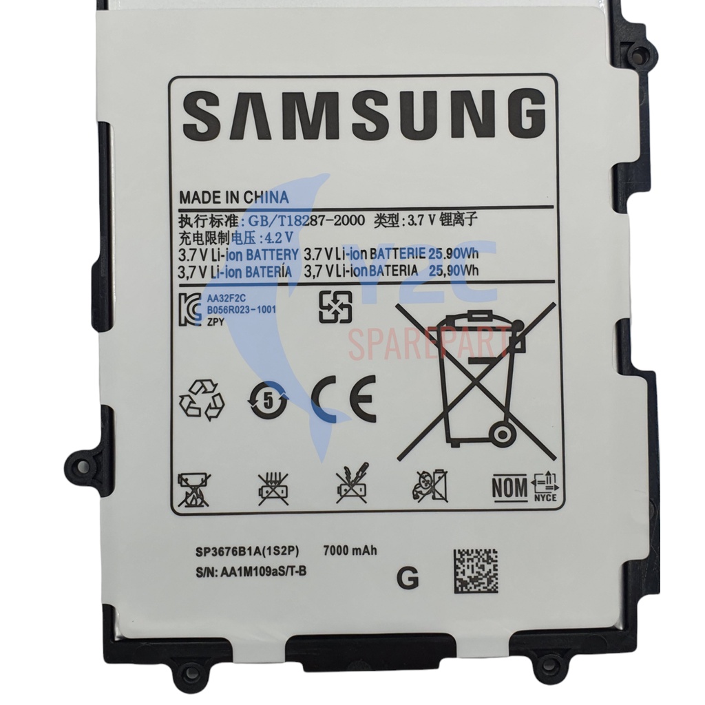 BATERAI SAMSUNG GALAXY TAB P5100 / P7500 / N8000 / SP3676B1A ORIGINAL OEM