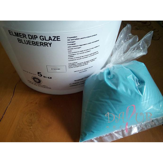 

Topping Donat \u002F Elmer Dip Glaze Blueberry 500 gr repack