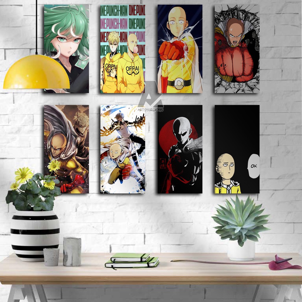 HIASAN DINDING Anime One punch man/hiasan dinding ruangan/rumah/kamar/dekorasi kantor/walldecor