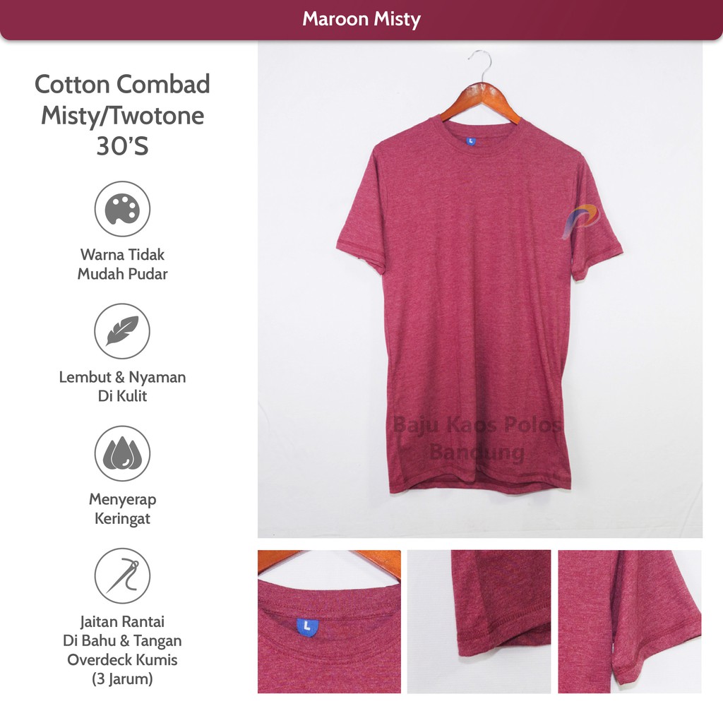 KAOS POLOS COTTON COMBED 30S Shopee Indonesia
