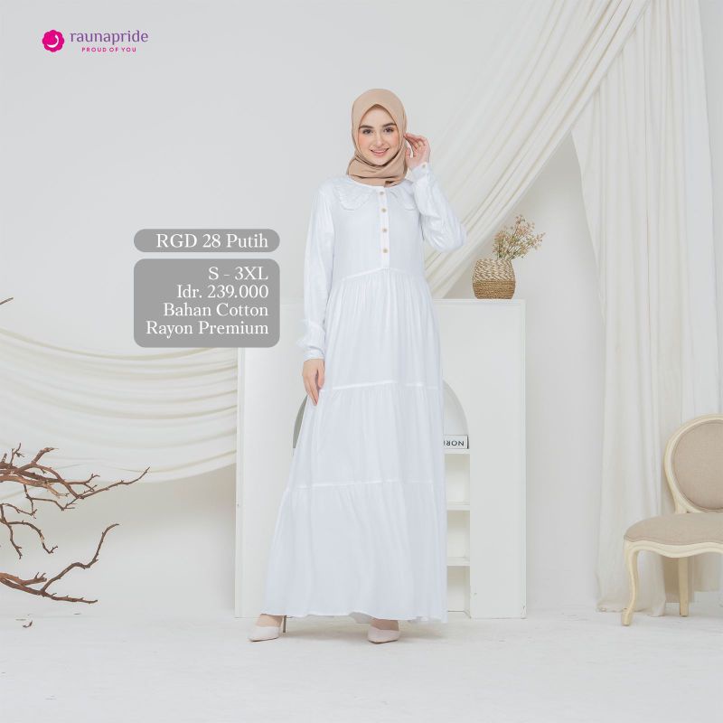 Gamis Putih Rauna RGD 25 & RGD 28