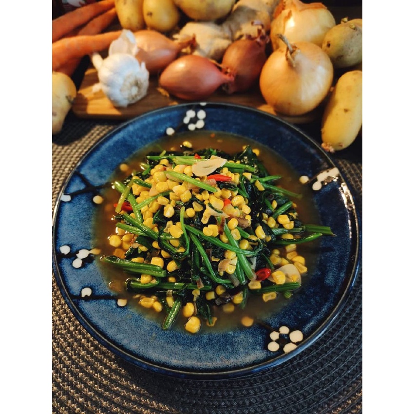 

Sayur Tumis Bayam Jagung