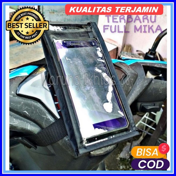 Holder Hp Motor Spion Full Metal/Bahan Besi/Bodi C2 Holder Hadphone Full Besi Stang C1 Plus Kunci L 