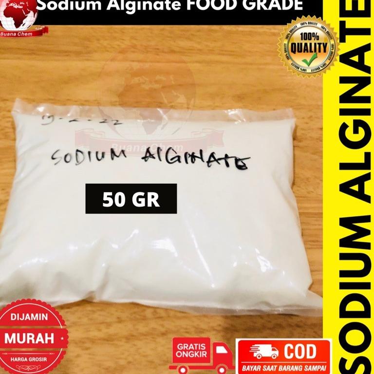 ↗ Sodium Alginate 50gr / Alginat / Sodium Alginate Food Grade ㅜ