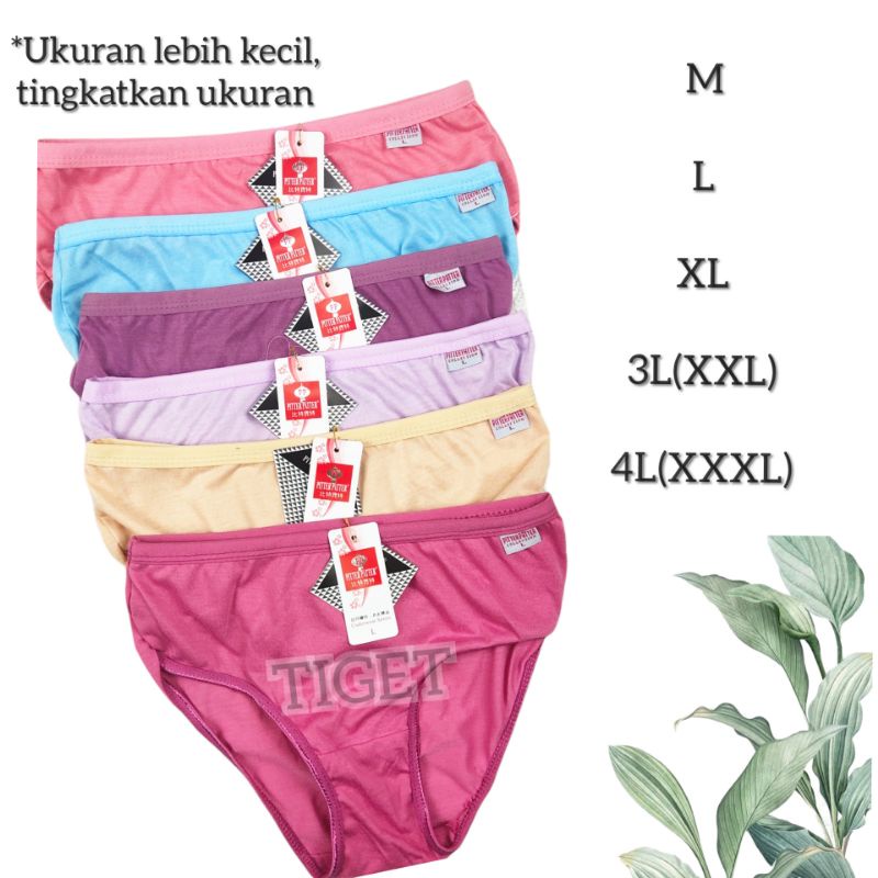 Cd Celana Dalam Wanita Perempuan Dewasa Pitterpatter Ukuran Big Size Jumbo S M L XL XXL XXXL Murah Termurah