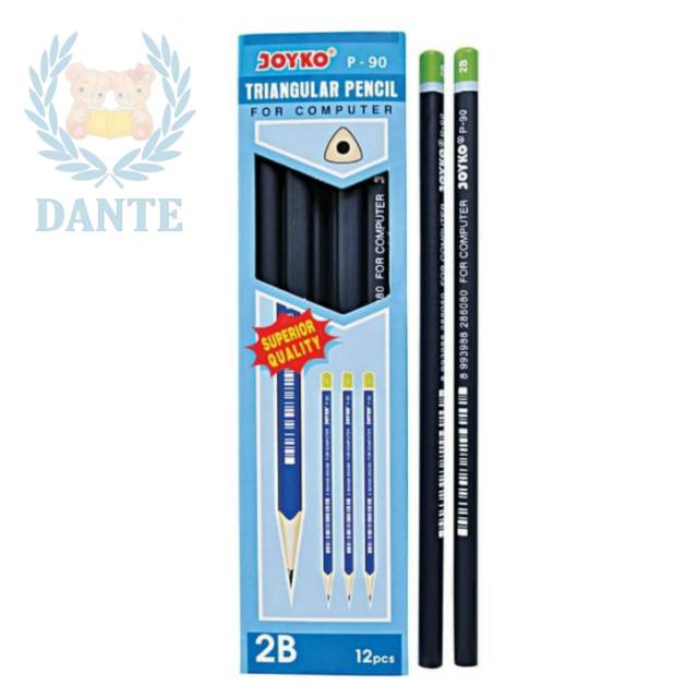 

Pensil 2B Joyko Triangular Pencil P-90 per Lusin
