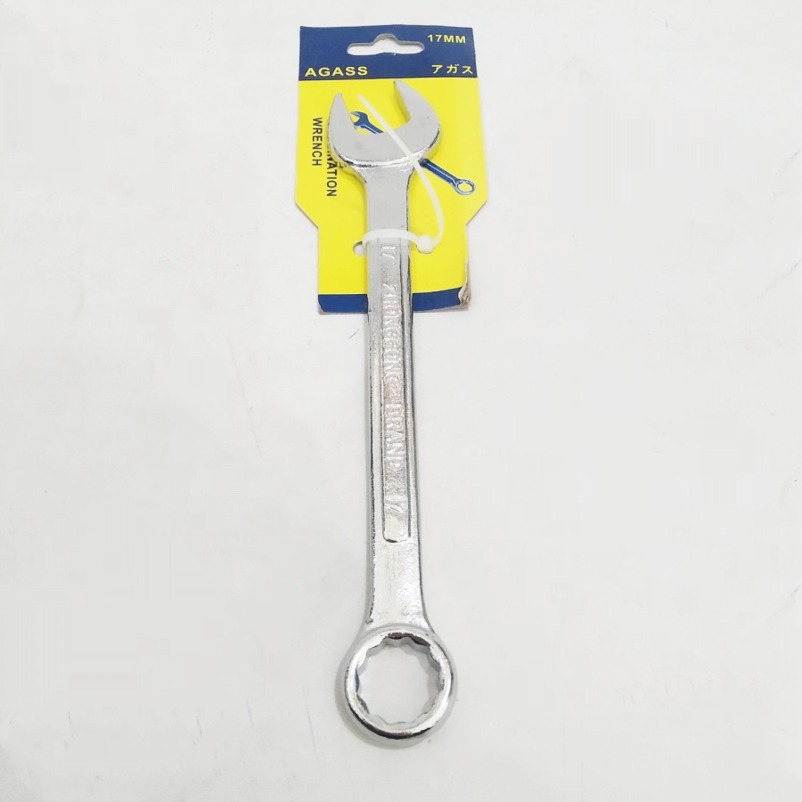 Combination spanner Wrench Kunci Kombinasi Ring Pas ringpas 17mm 17 mm