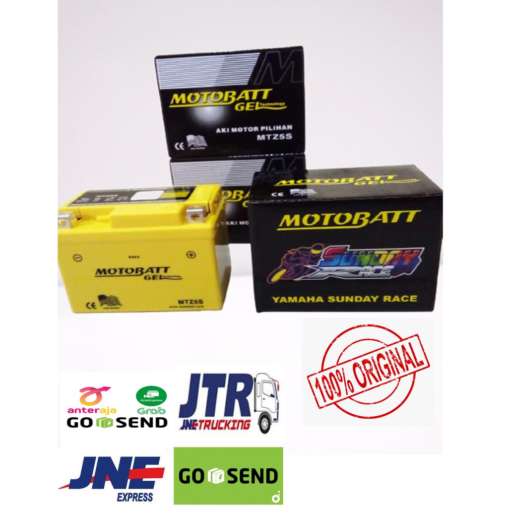 aki motor HONDA YAMAHA SUZUKI BEAT FI/KRBU SCOOPY FI VARIO SUPRA X 125 aki motobatt MTZ5S aki kering