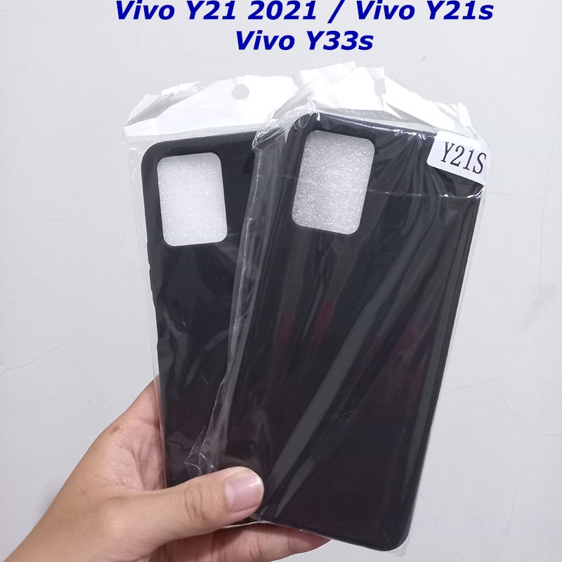 Casing Vivo Y21 2021 / Vivo Y21A SoftCase Black Matte