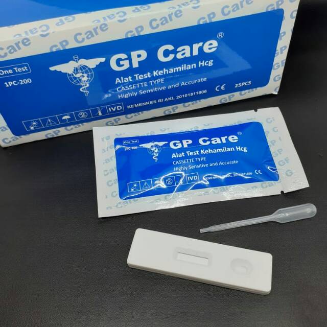 Tes kehamilan tes pack hamil GP CARE BIRU cassette pregnancy