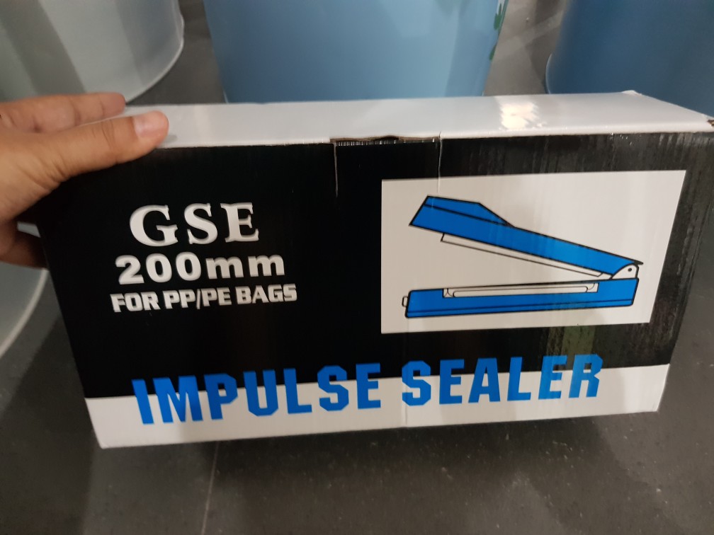 Impulse Sealer Q2 20 Cm - Alat Perekat Plastik 200 Mm Press Kemasan Makanan Mini Murah