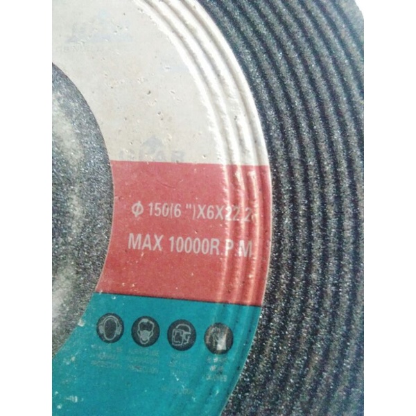 BATU GLAR GRINDING WHEEL ASLI USA, dengan tebal 6mm diameter 150mm