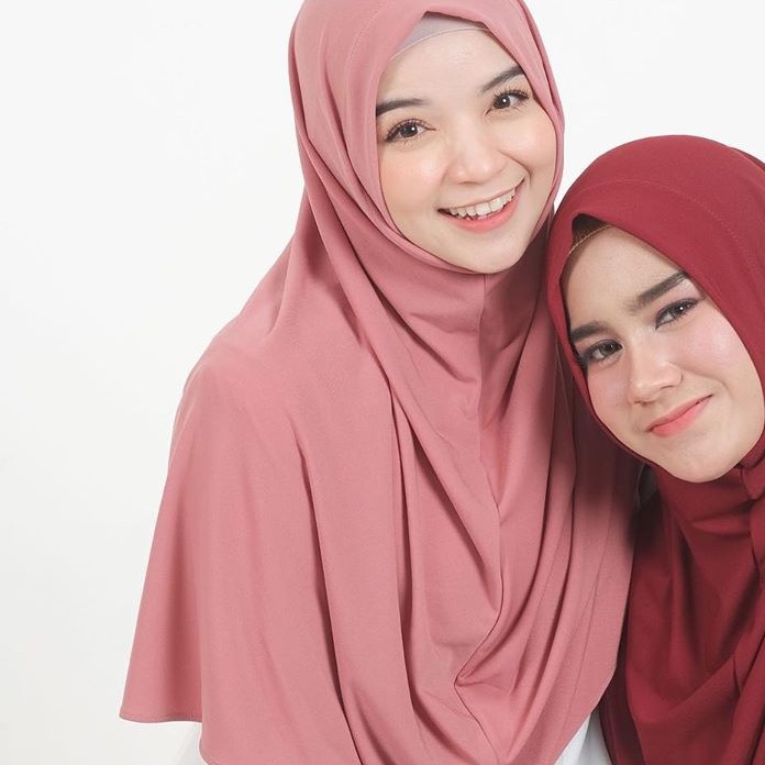 Gerai Aliyah | Bergo Kalila // bergo instan // bergo daily // bergo jersey // bergo daily jersey-Dusty Pink