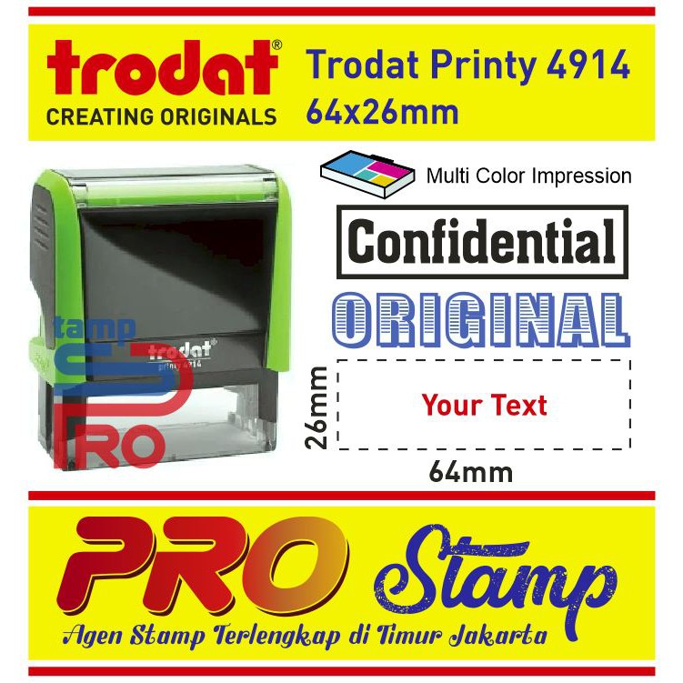 

Stempel Otomatis Printy / Custom Design Trodat 4914
