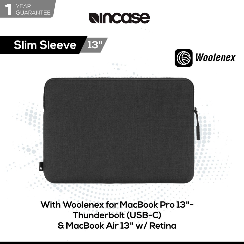 Incase Slim Sleeve For Macbook Pro 13 Macbook Air Retina Thunderbolt 3 Usb C Inmb100605 Shopee Indonesia