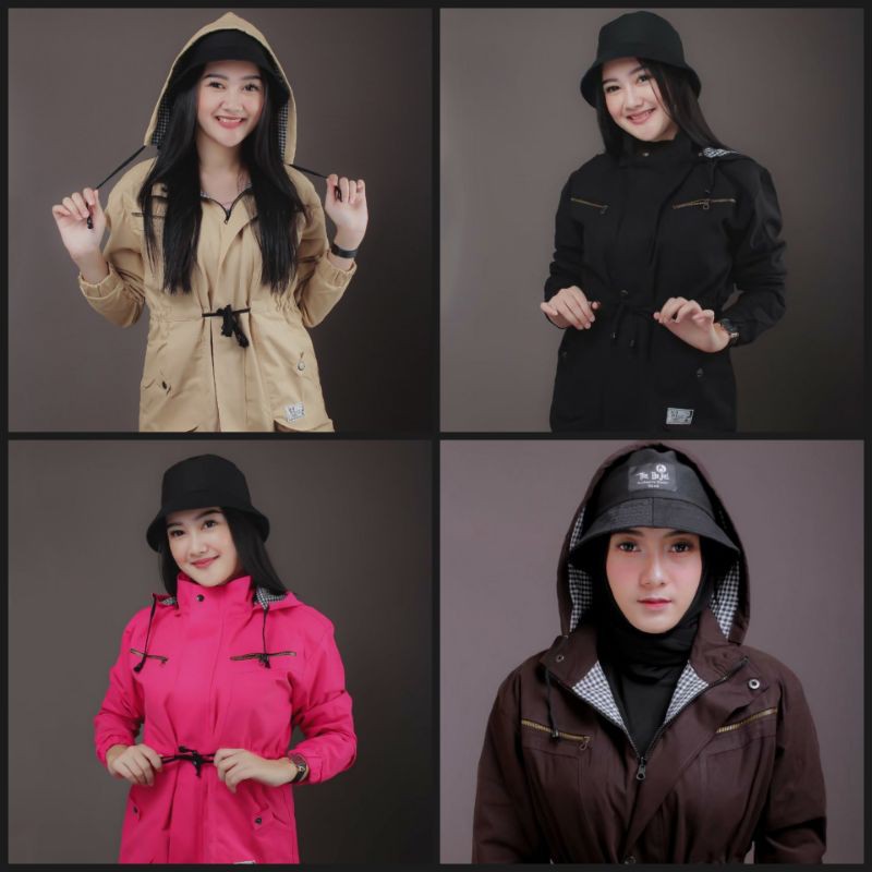 jaket wanita canvas musim dingin korea original the bojiel