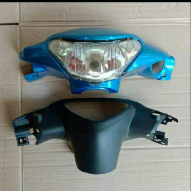 Batok pala depan blakang+reflektor supra x125old non visor