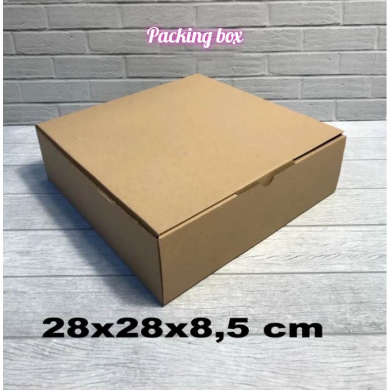 

kardus uk,28x28x8,5 cm box/karton die cut untuk packing dll