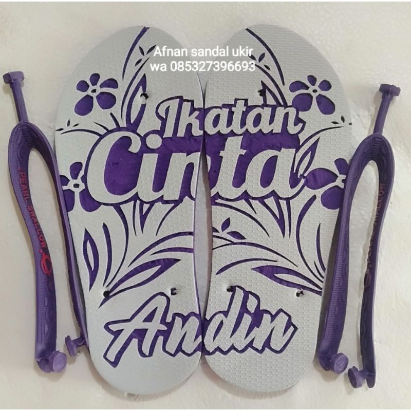 Sandal swallow ukir nama