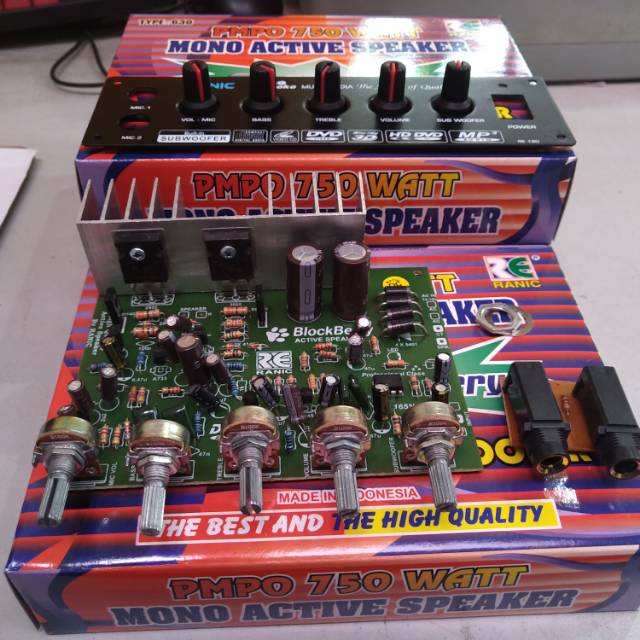 Kit aktif speaker mono plus mic subwoofer ( 630 )