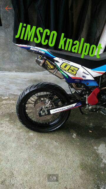 KNALPOT NORIFUMI ROKET 4 KLX D-Tracker150 KLX BF L S CRF 150 bisa modif trail dll-2