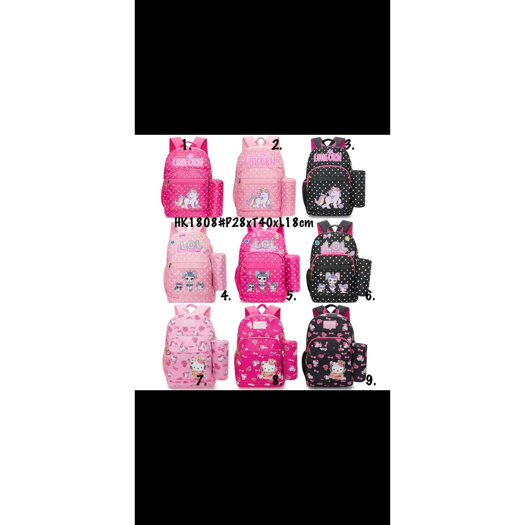 Tas Ransel - Ransel Anak - Tas Anak - Fashion Anak 2in1 Hk 1808 Import