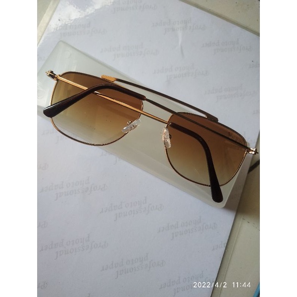 kacamata pria wanita retro vintage lensa coklat