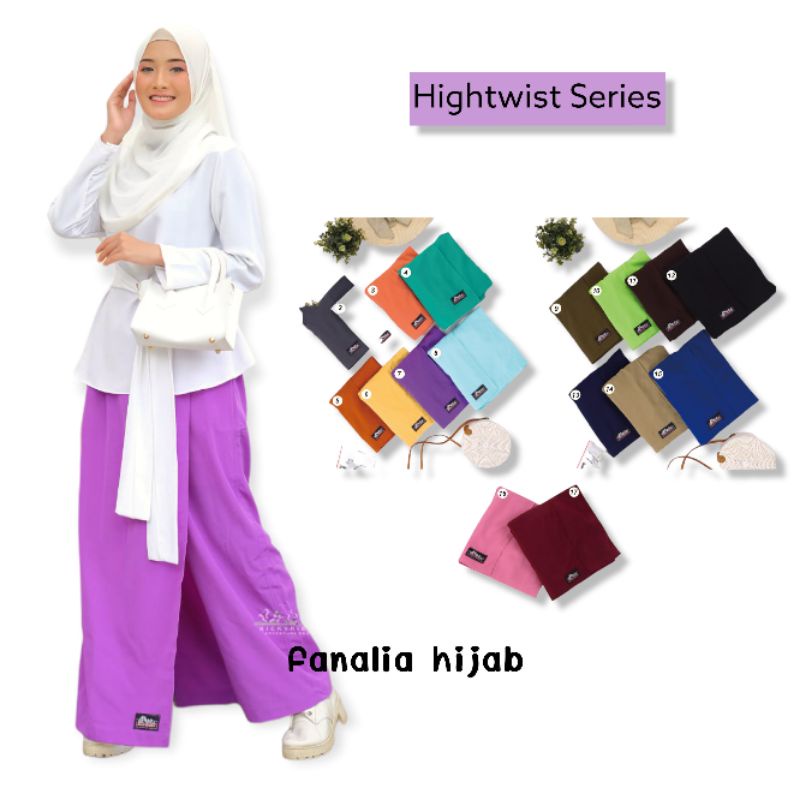 Rickyrieez Rok Celana Muslimah Bahan Hightwist - Rok Celana Muslim Wanita Kerja - Rok Celana Muslima