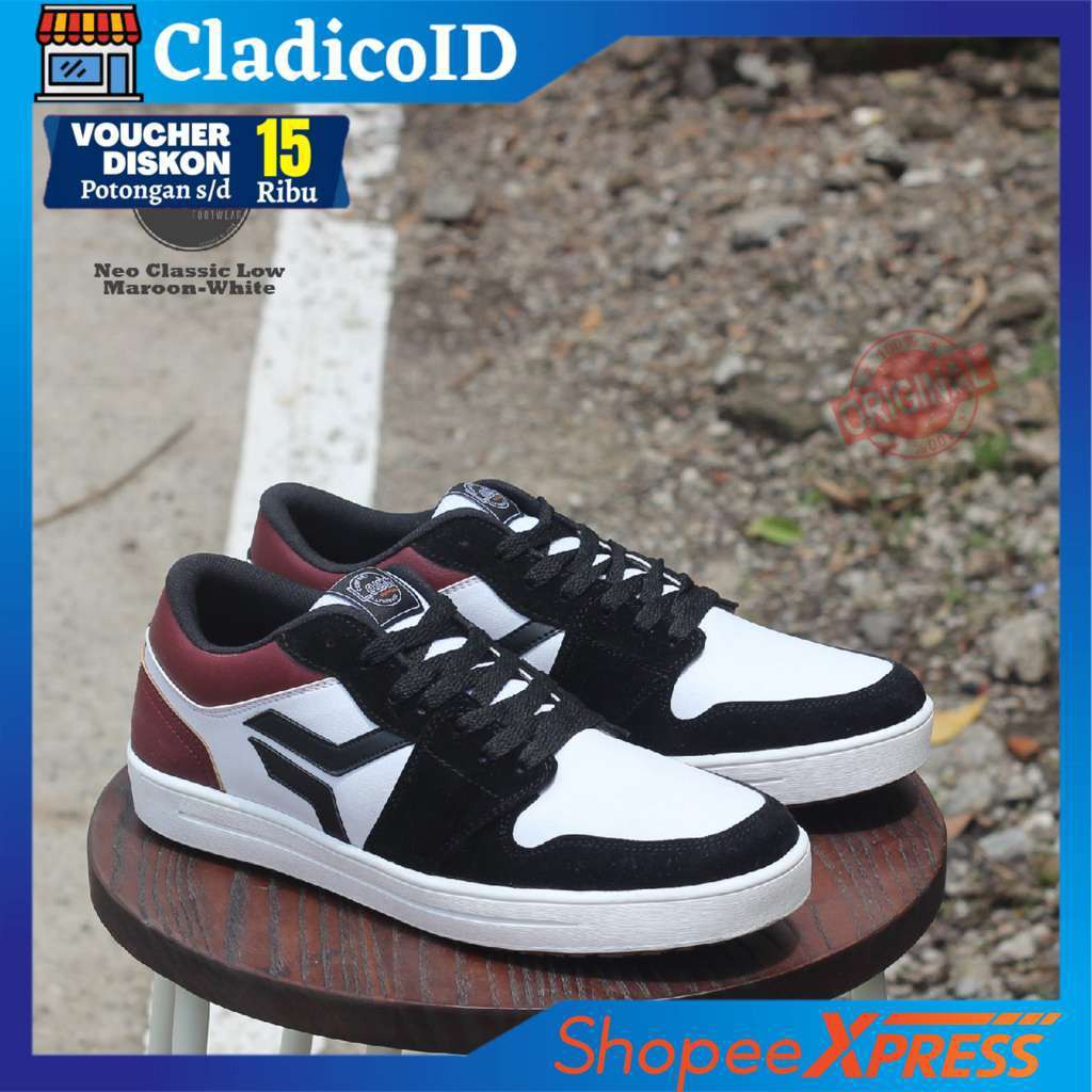 SEPATU SNEAKERS PRIA ORIGINAL TERBARU MODEL KEREN TRENDI OUTDOOR SANTAI LAVIO NEO CLASSIC LOW PENDEK