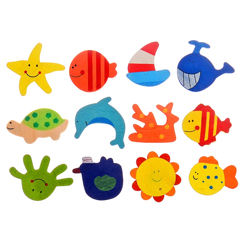 12Pcs Set Magnet Kulkas Bentuk Hewan Kartun Warna Warni 12Pcs Set Magnet Kulkas Bentuk Hewan Kartun Warna Warni