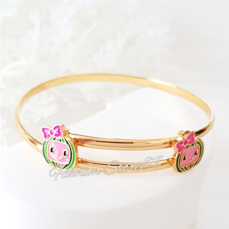 Gelang Bangle Anak  Free Size  impor Perhiasan lapis emas 18K xuping Murah berkualitas