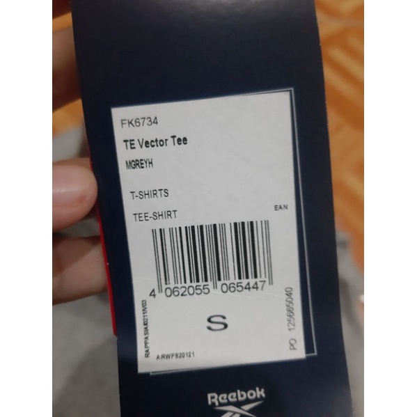 Kaos Reebok TE Victor Tee MGREYH