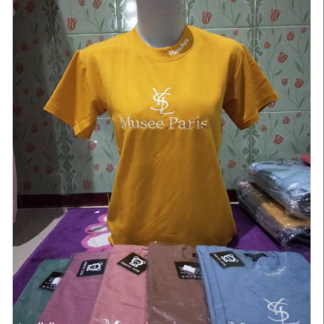 Kaos Import Babytery / kaos wanita import YSL/ t-shirt YSL Musee Paris import