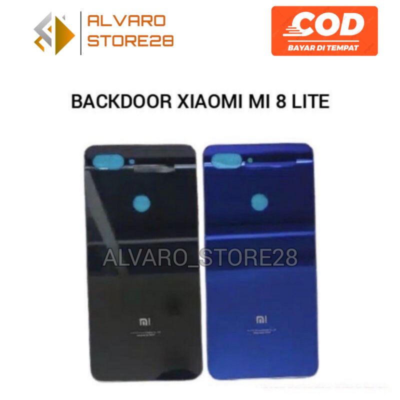 CASING BACKDOOR BACKCOVER TUTUP BELAKANG XIAOMI XIOMI MI 8 LITE ORI mi8 lite ORIGINAL BAHAN KACA