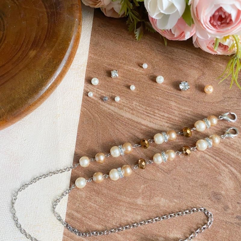 Grosir (SSC) Strap Masker Mutiara Kalung Strap masker Kalung strap masker Premium Termurah