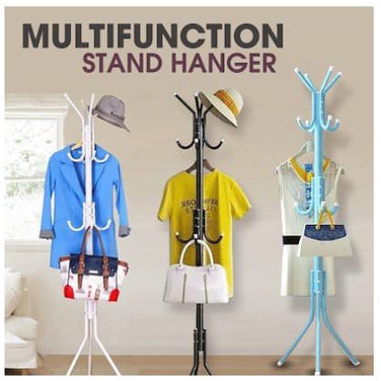 (VCM) Stand Hanger Hook Multifungsi / Hanger Gantungan Baju Tas Topi