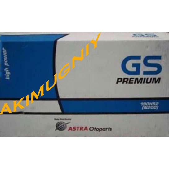 Jual aki gs astra n200 atau 190h52 12v 200ah aki basah yuasa sail incoe
