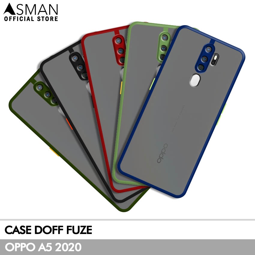 Asman Case Oppo A5 2020 Doff Fuze Premium Shield Protector