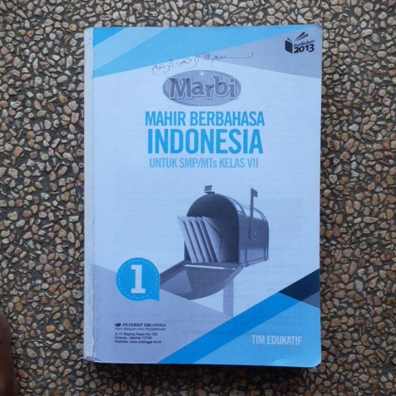 buku MARBI. Mahir Berbahasa Indonesia smp kls 7.8.9 revisi kurikulum 13 Bekas & Baru-Marbi 7 tanpa cover
