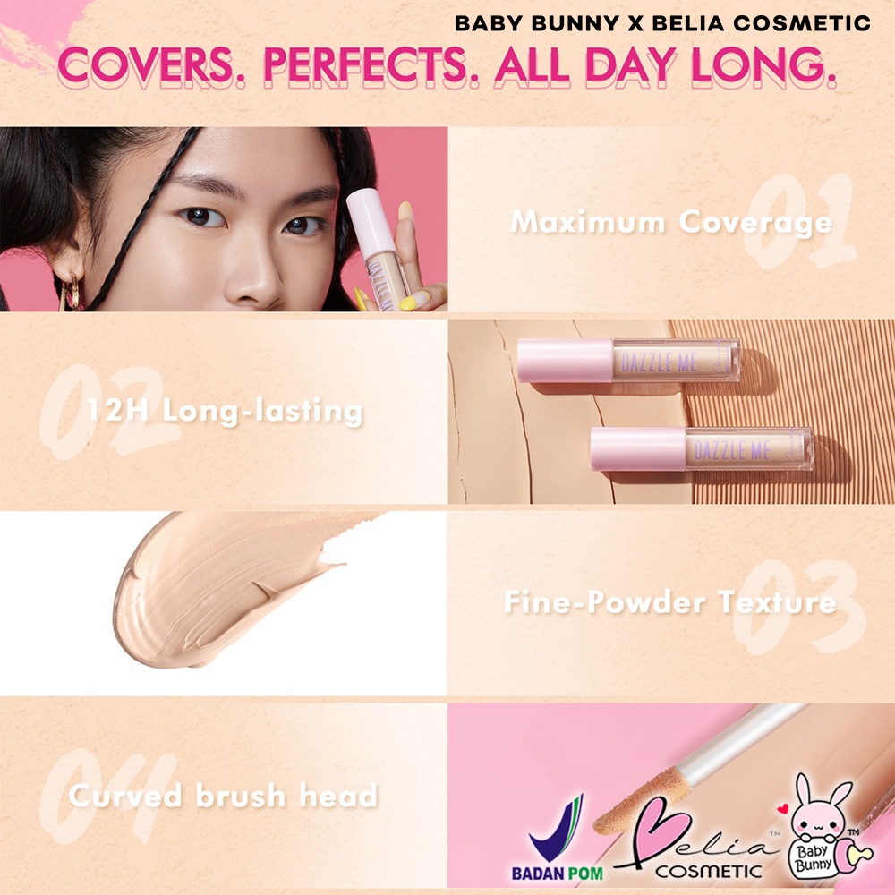 ❤ BELIA ❤ DAZZLE ME Our Secret Cover Concealer | Concealer | Make Up Mata | BPOM