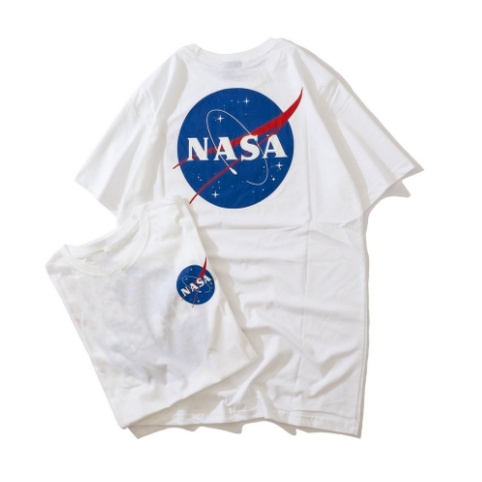 KAOS PRIA/MOTIF NASA KAOS HITAM PUTIH